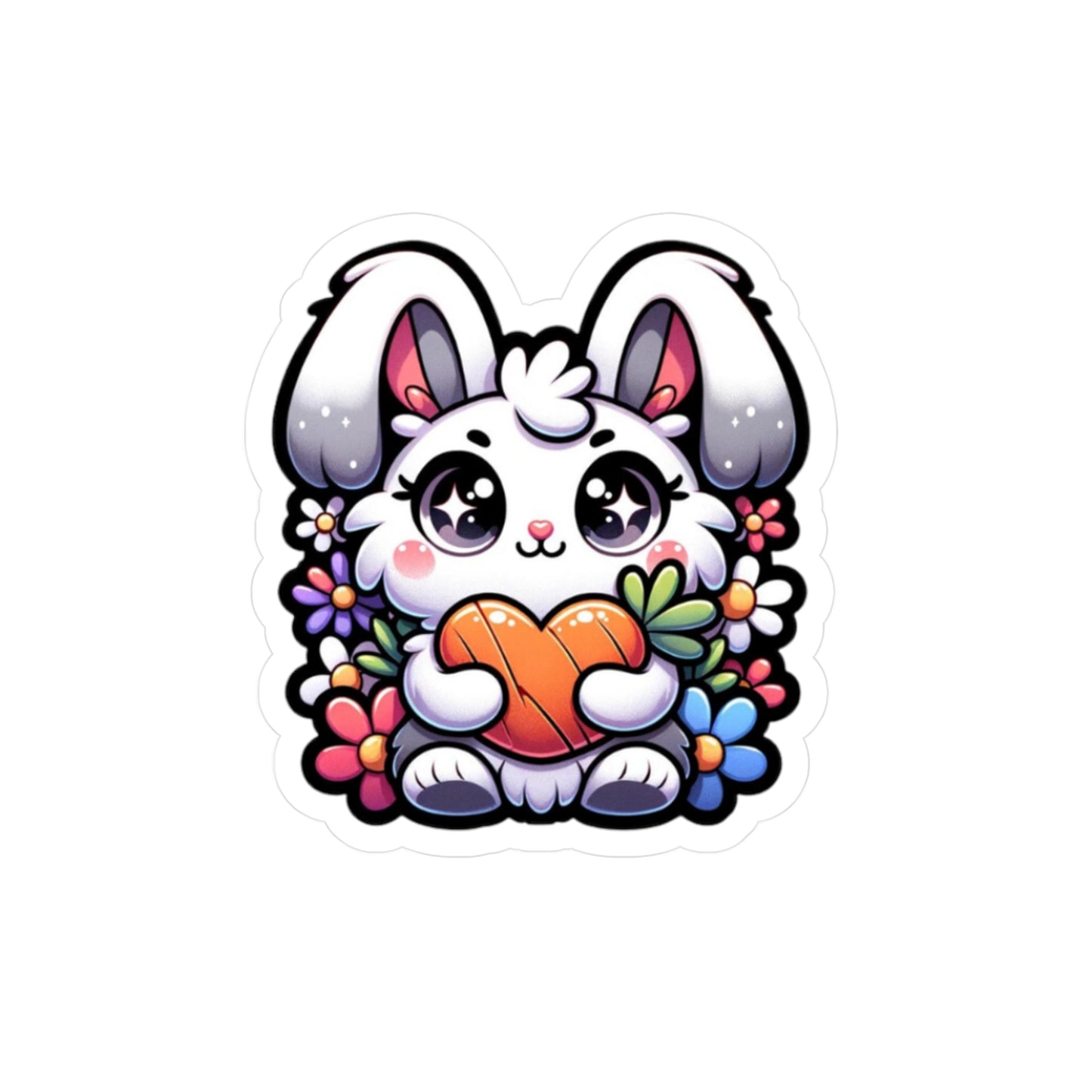 Kawaii Bunny Vinyl Decal Sticker