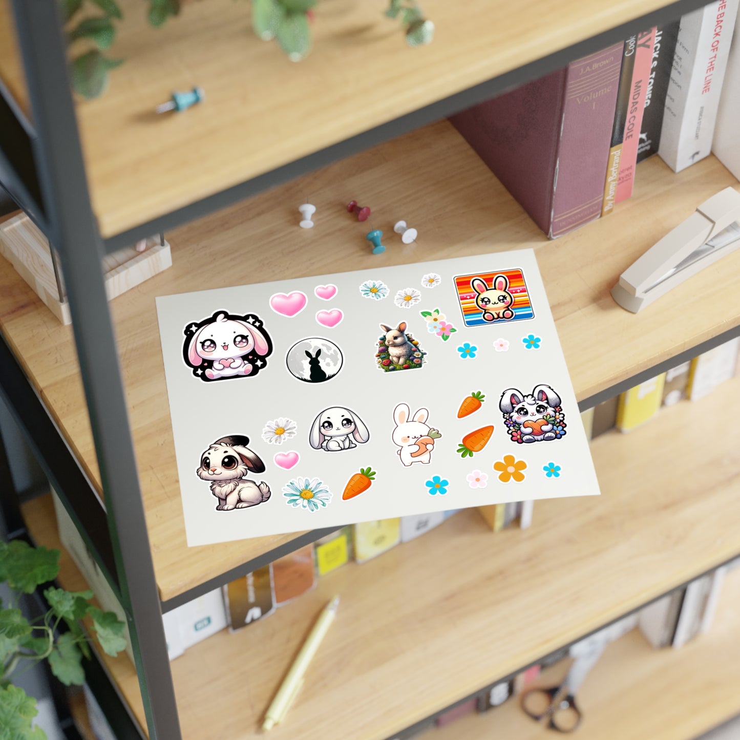 Kawaii Bunny Sticker Sheet