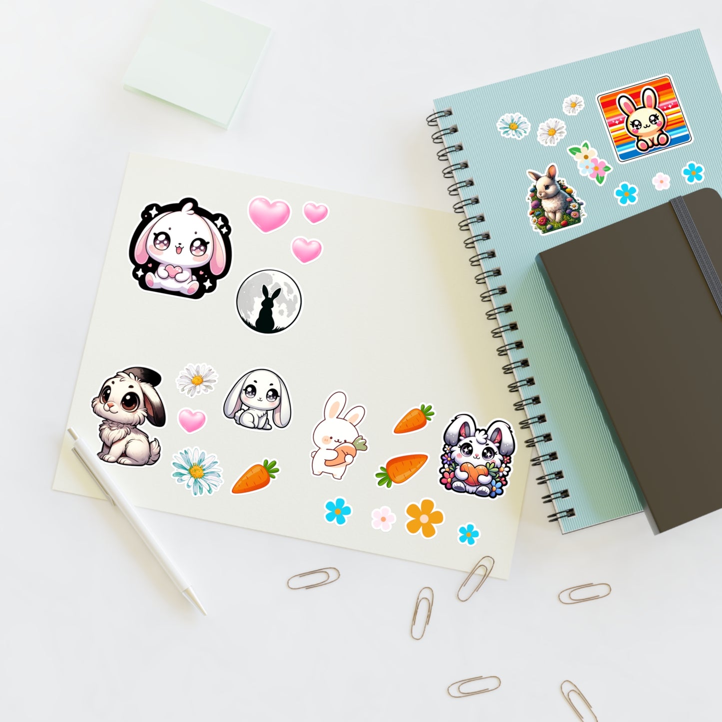 Kawaii Bunny Sticker Sheet